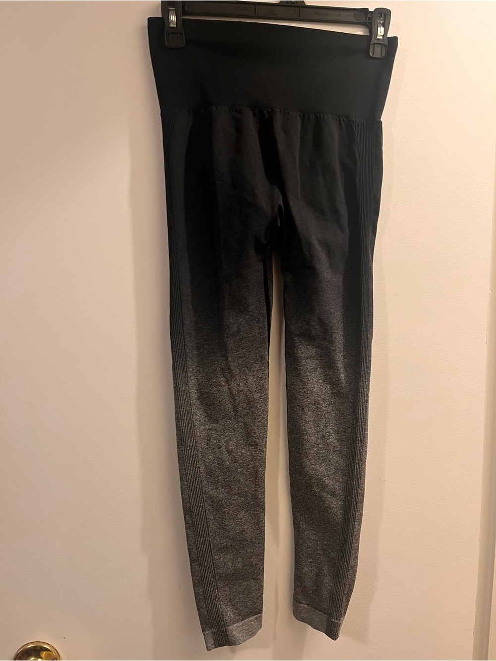 Black to Gray Ombre Leggings - Unbranded